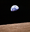 Earthrise seen from Apollo 8